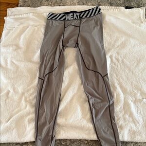 Gray MEAT Compression Leggings